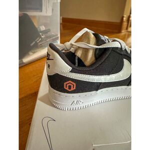 Nike By You Air Force 1 Low Black and White Size 7 New w/defect